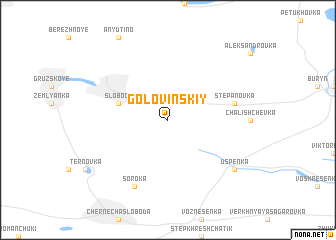 map of Golovinskiy