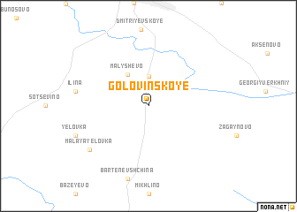 map of Golovinskoye