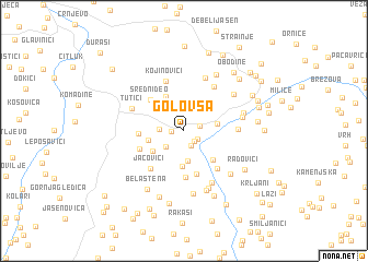 map of Golovša