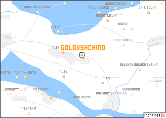 map of Golovshchino
