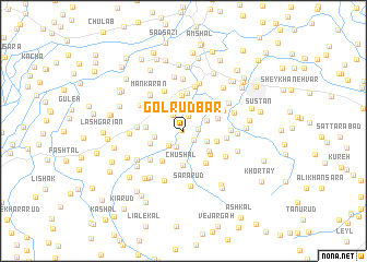 map of Golrūdbār