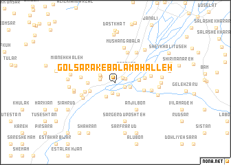 map of Gol Sarak-e Bālā Maḩalleh