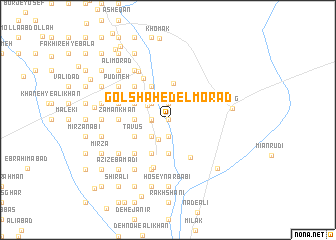map of Golshāh-e Delmorād