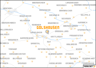 map of Gölshausen