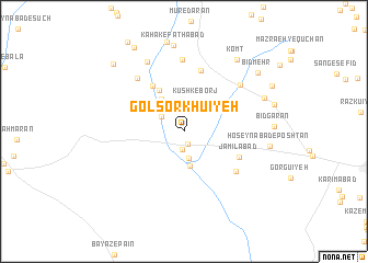 map of Gol Sorkhū\