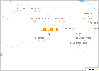 map of Golubino