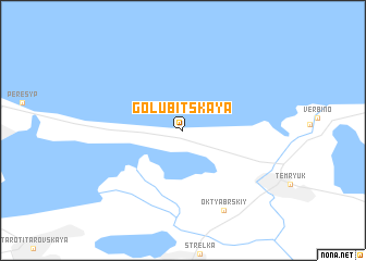 map of Golubitskaya