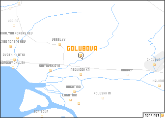 map of Golubova