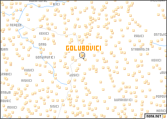 map of Golubovići