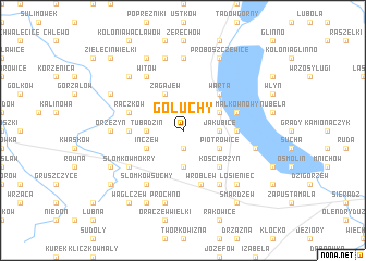 map of Gołuchy