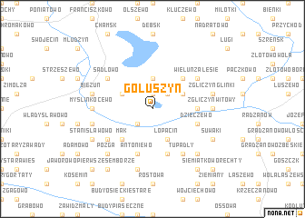 map of Gołuszyn