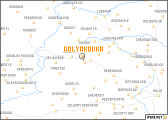 map of Golyakovka