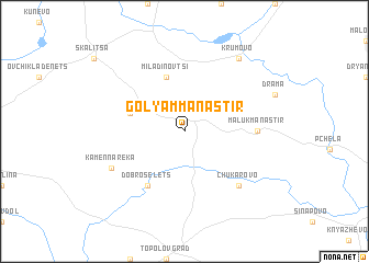 map of Golyam Manastir