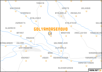 map of Golyamo Asenovo
