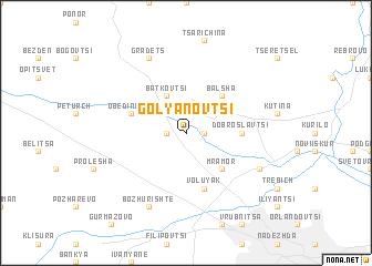 map of Golyanovtsi