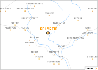 map of Golyatin