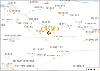 map of Golygino