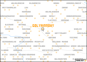 map of Gołymin Nowy