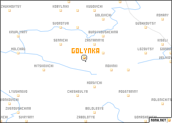 map of Golynka