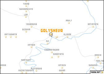 map of Golyshëva