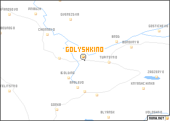 map of Golyshkino