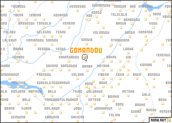 map of Gomandou