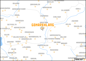 map of Gomāreh Lang