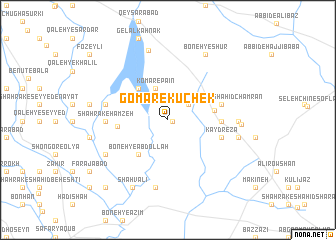 map of Gomār-e Kūchek