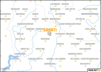 map of Gomati