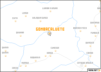 map of Gomba Caluete