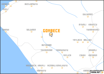 map of Gömbece