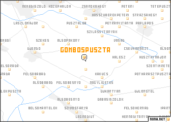 map of Gombospuszta