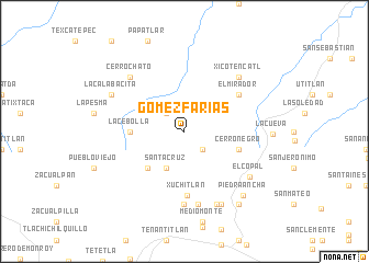 map of Gómez Farías