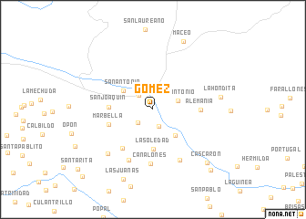 map of Gómez
