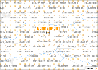 map of Gommenpont