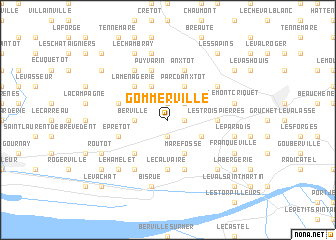 map of Gommerville