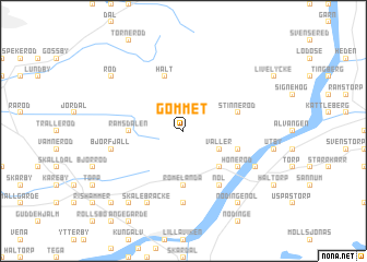 map of Gömmet