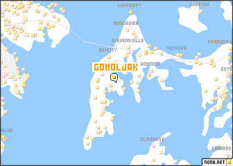 map of Gomoljak