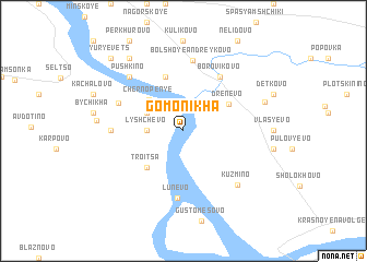 map of Gomonikha
