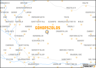 map of Gömörszőlős