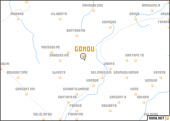 map of Gomou
