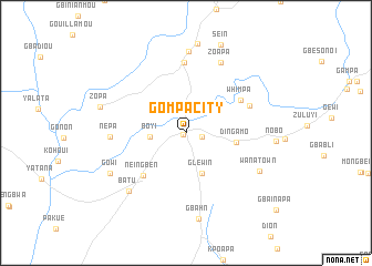 map of Gompa City