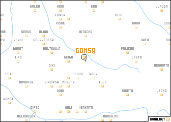 map of Gomsa
