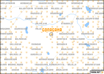 map of Gonagama