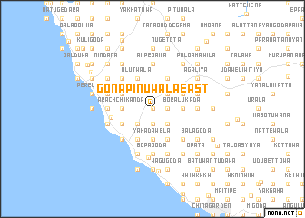 map of Gonapinuwala East