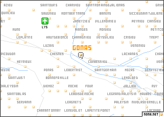 map of Gonas