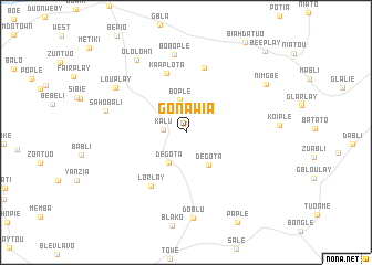 map of Gonawia