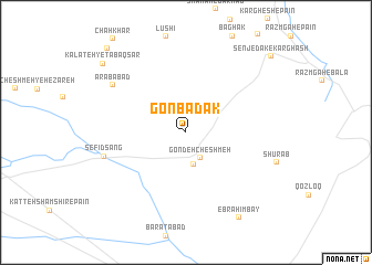 map of Gonbadak