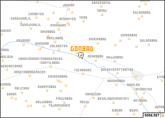 map of Gonbad