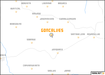map of Gonçalves